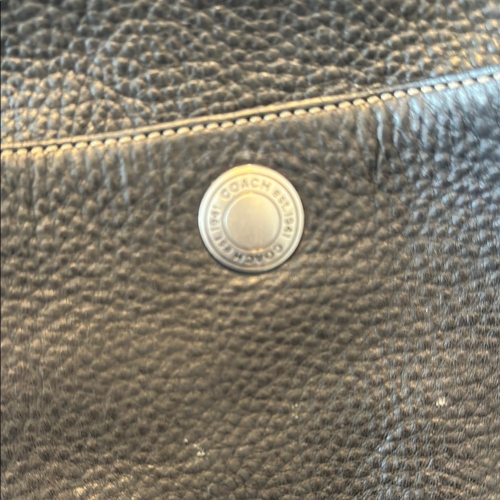 Coach Dark Leather Shoulder Bag
